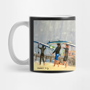 Going Surfing, Santa Monica Beach Mug